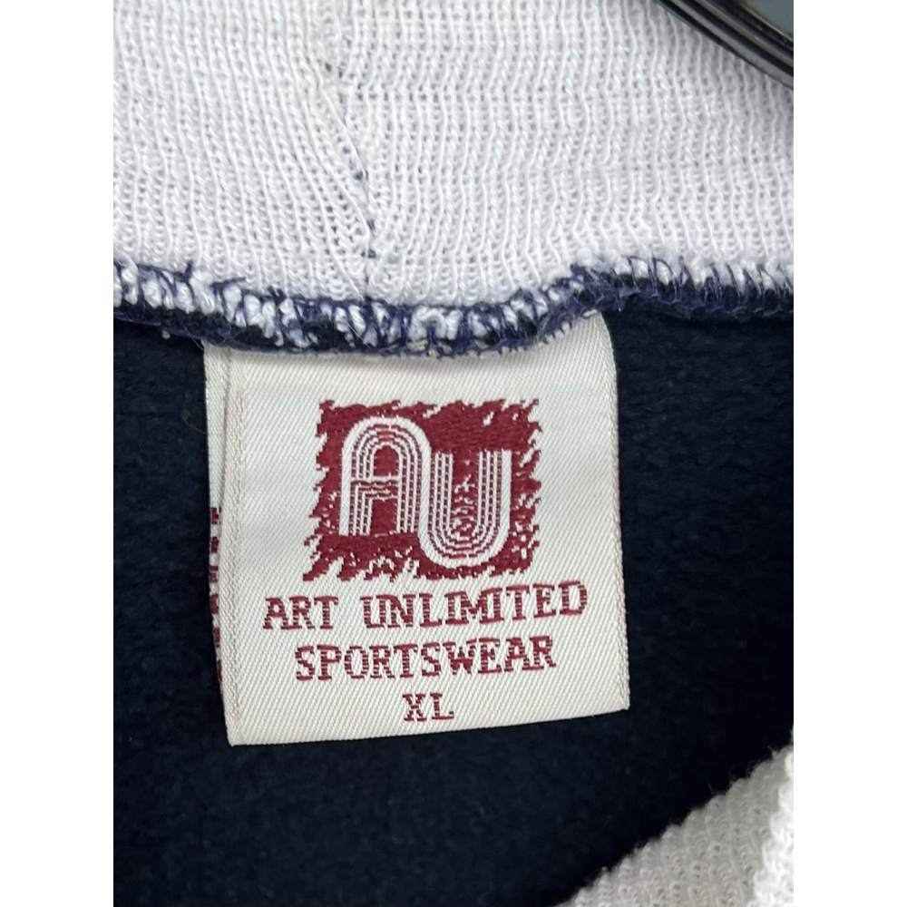 VTG 90's Art Unlimited Winter Wonderland AOP Sweatshirt XL Deer Lake USA Cabin - Picture 12 of 13